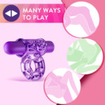 Play With Me – Couples Play – Vibrating Cock Ring – Purple - Image 6