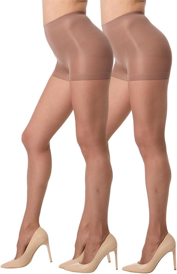 51nsfdeHefL._AC_SL1000_ Silkies Women';s Ultra Sheer Control Top Pantyhose (2 Pair Pack) - Lightweight, Comfortable, Perfect Fit - Image 1