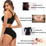 Molasus Women';s Cotton Underwear High Waisted Full Coverage Ladies Panties (Regular & Plus Size) - Image 4