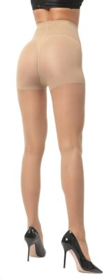 EVERSWE 3 Pairs Women';s Sheer Pantyhose 20D, High Waist Control Top Pantyhose Hosiery - Image 6