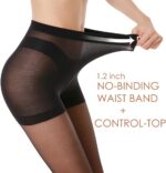 G&Y 3 Pairs Women';s Sheer Tights - 20D Control Top Pantyhose with Reinforced Toes - Image 3