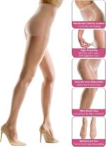 Silkies Women';s Ultra Sheer Control Top Pantyhose (2 Pair Pack) - Lightweight, Comfortable, Perfect Fit - Image 3