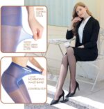 G&Y 3 Pairs Women';s Sheer Tights - 20D Control Top Pantyhose with Reinforced Toes - Image 2