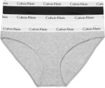 Calvin Klein Women';s Carousel Logo Cotton Stretch Bikini Panties, 3 Pack