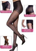 Silkies Women';s Control Top Pantyhose with Run Resistant, Light Support Legs (2 Pair Pack) - Image 4