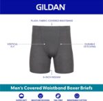 Gildan Men';s Underwear Covered Waistband Boxer Briefs, Multipack - Image 3