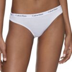 Calvin Klein Women';s Carousel Logo Cotton Stretch Bikini Panties, 3 Pack - Image 5