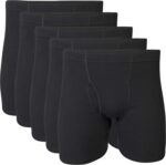Gildan Men';s Underwear Covered Waistband Boxer Briefs, Multipack