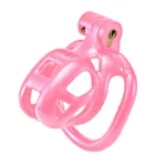 Kink Chastity Series Locking Cock Cage [XS, Pink] - Image 2