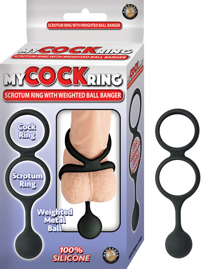 My-Cock-Ring-Scrotum-Ring-with-Weighted-Ball-Banger My Cock Ring Scrotum Ring with Weighted Ball Banger - Image 1