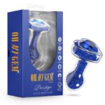Oh My Gem Prestige Glass Anal Plug-Blue