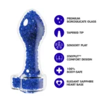 Oh My Gem Prestige Glass Anal Plug-Blue - Image 2