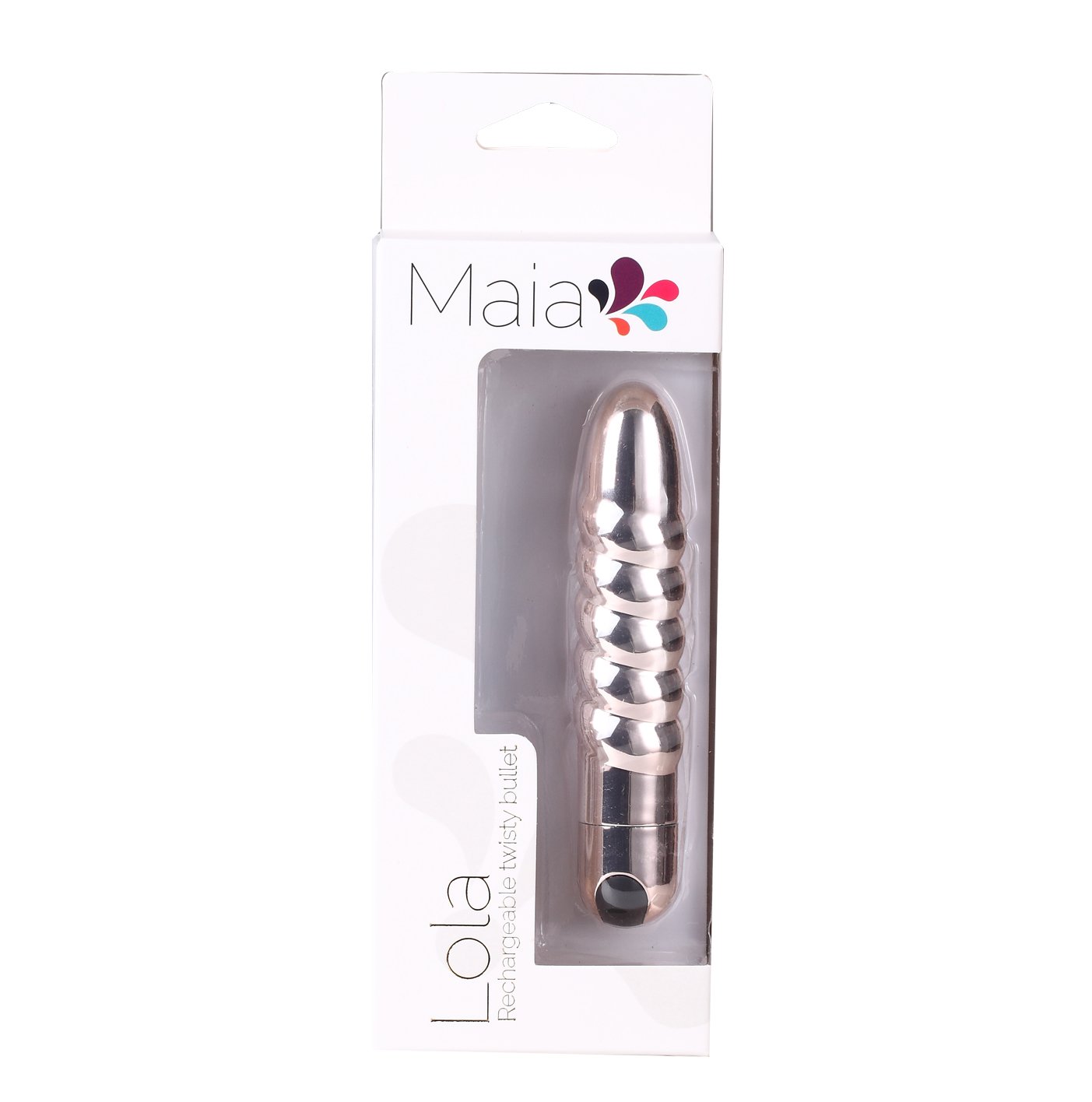 lola-gold LOLA 10-Function Vibrating Twisty Bullet – ROSE GOLD - Image 1