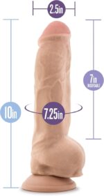 Au Naturel By Blush Big Boy Realistic Vanilla 10-Inch Dildo - Image 3