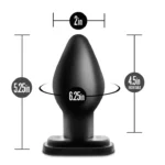 Anal Adventures By Blush Black 5.25-Inch Anal Plug XL - Image 2